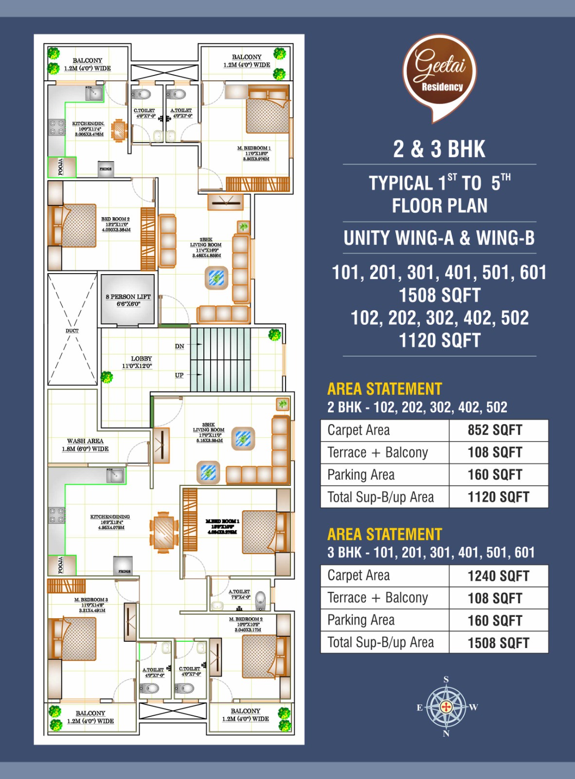 Geetai Residency Floor Plans